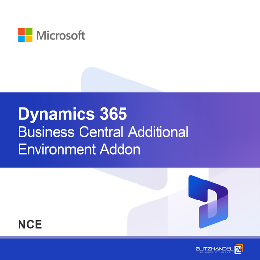 Addon d'environnement supplémentaire Dynamics 365 Business Central (NCE)