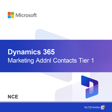 Dynamics 365 Marketing Contacts supplémentaires Niveau 1 (NCE)