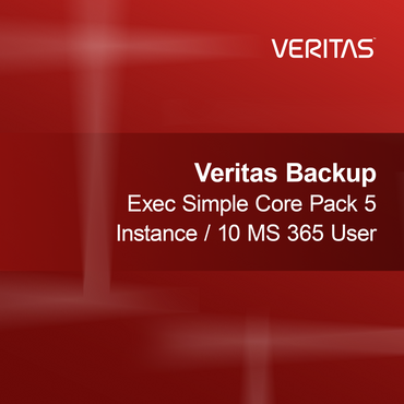 Veritas Backup Exec Simple Core Pack 5 инстанции / 10 потребители MS 365