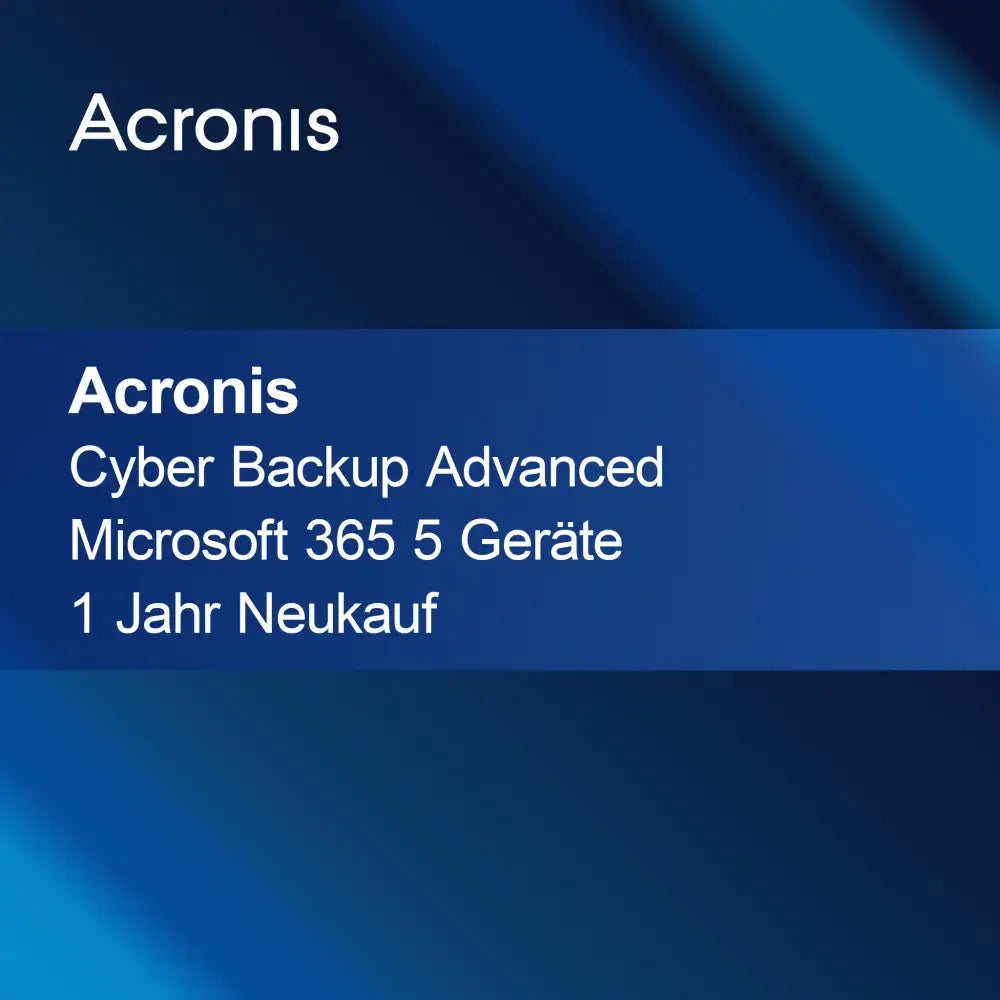 Acronis Copia de Seguridad Cibernética Avanzada Microsoft 365