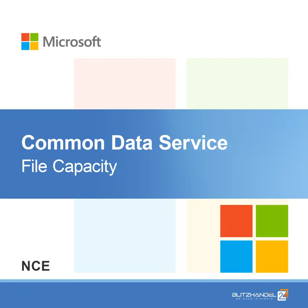 Общ капацитет на файловете на Common Data Service (NCE)