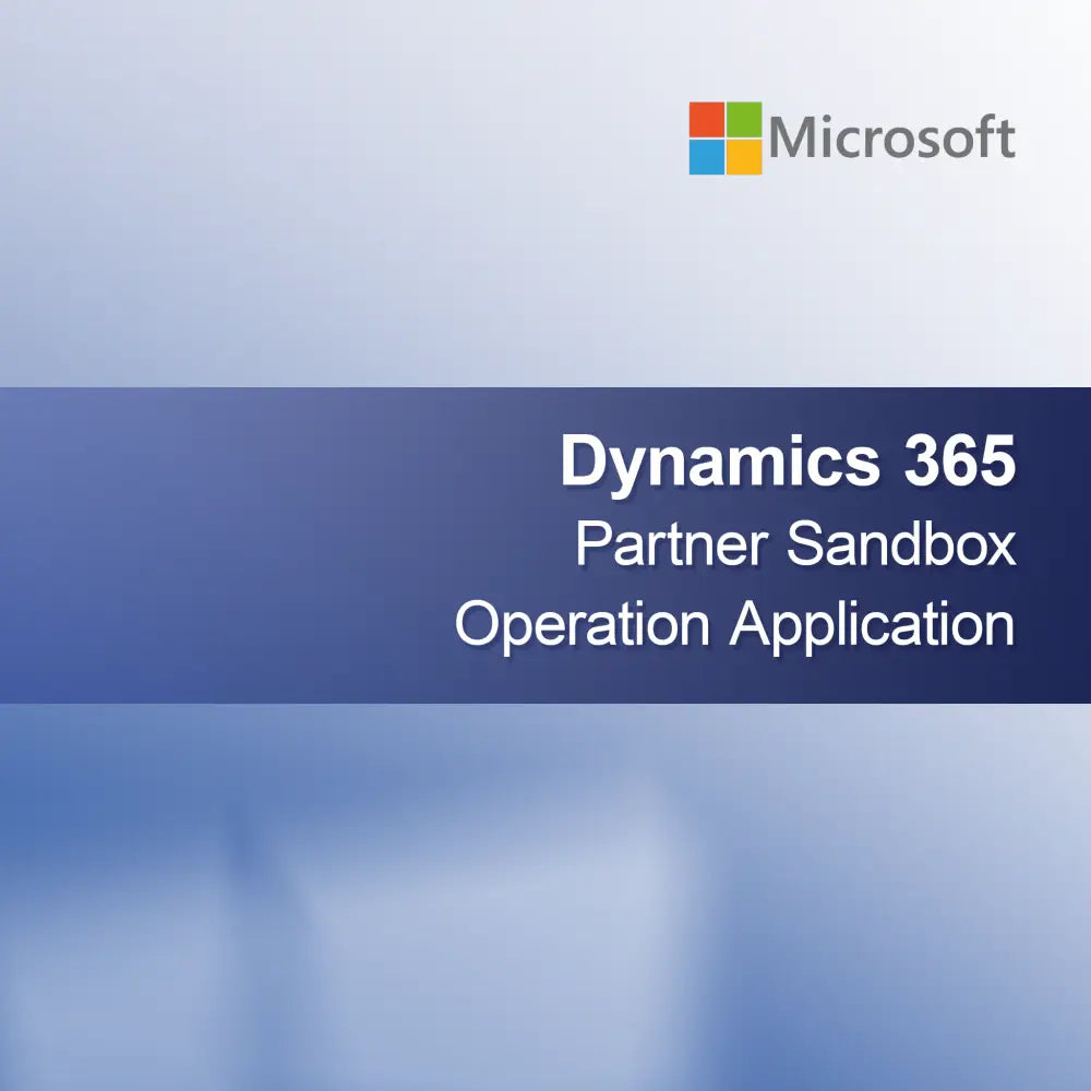 Приложение за операция на партньорска пясъчник на Dynamics 365