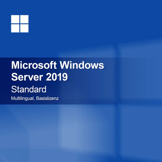 Microsoft Windows Server 2019 Standard, многоезичен, базов лиценз