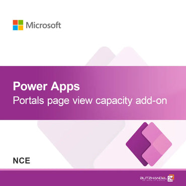 Добавка за капацитет на прегледи на страници в Power Apps Portals (NCE)