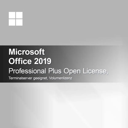 Microsoft Office 2019 Professional Plus Open License, подходящ за терминален сървър, обемна лицензия