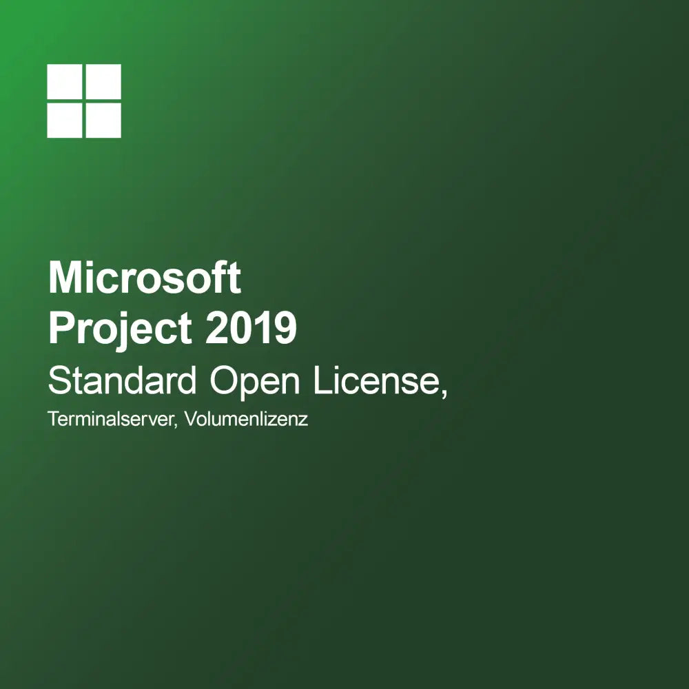 Microsoft Project 2019 Standard Open License, Terminalserver, Обемна лицензия